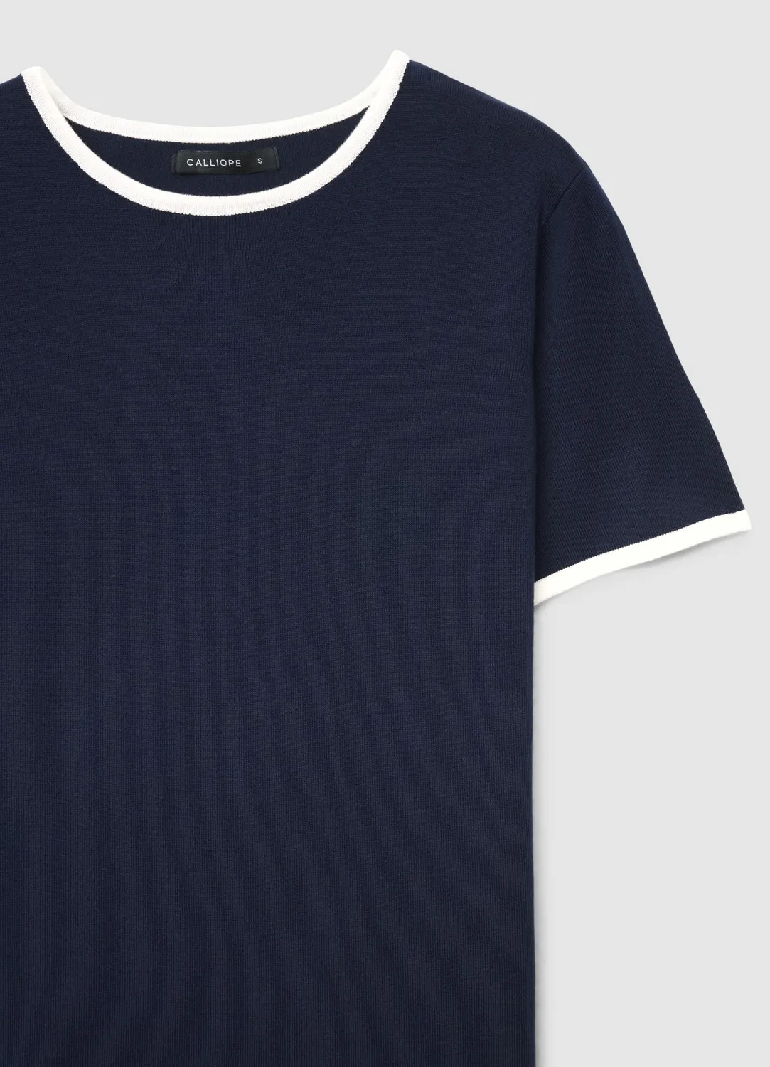 Calliope t-shirt femme col rond profils contraste