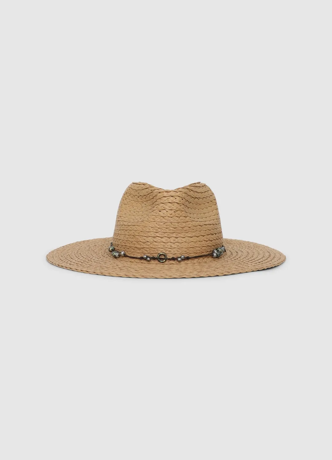 Calliope chapeau large bord femme paille tressée