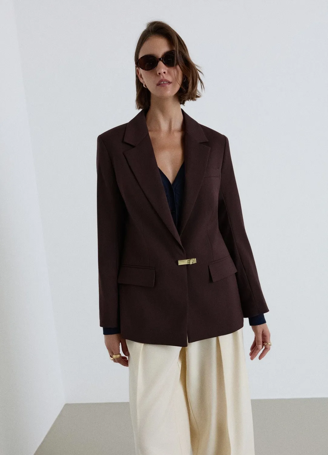 Calliope veste monopetto boucle femme taille S