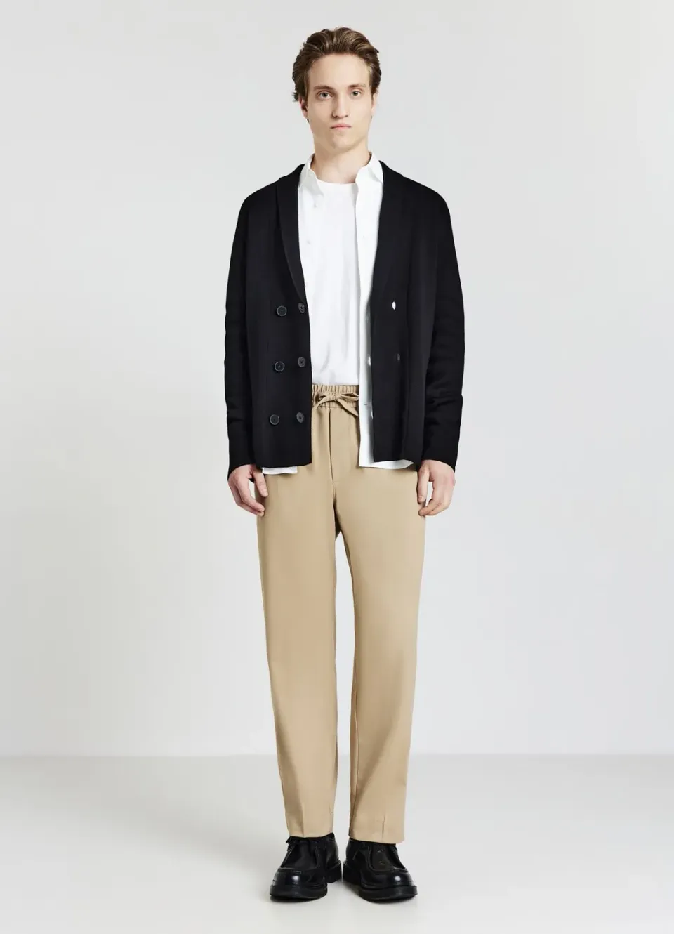 Calliope jogger pantalon homme L uni cordon poches