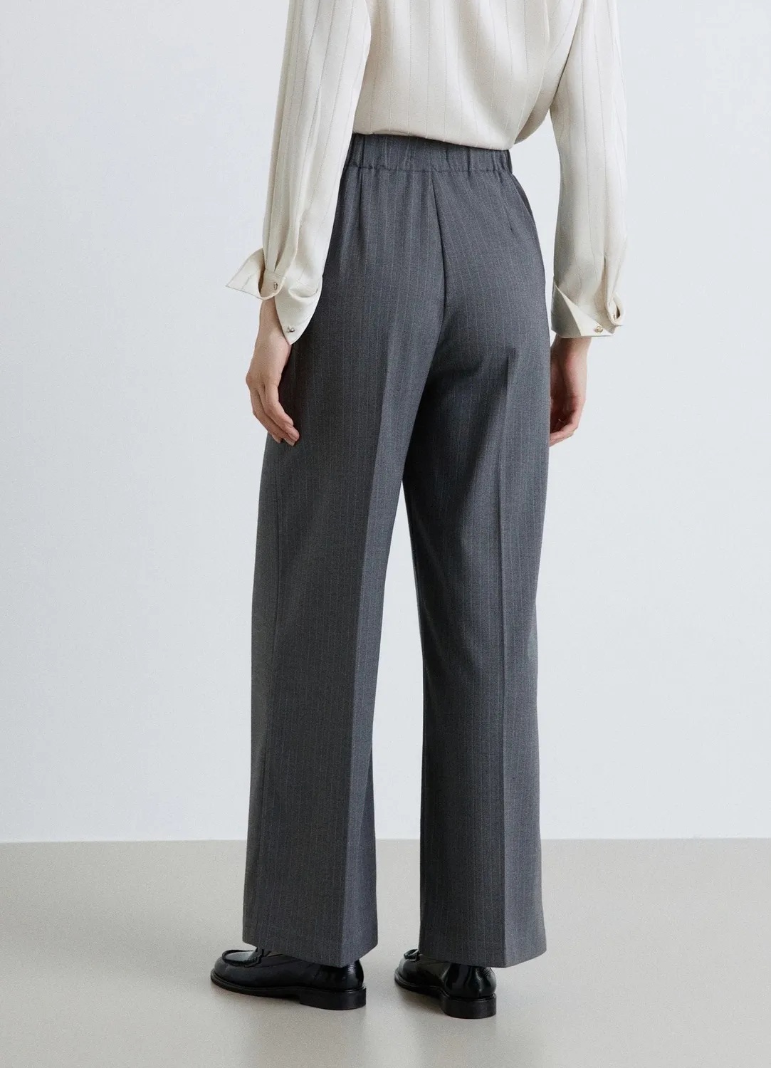 Calliope pantalon straight femme chevrons