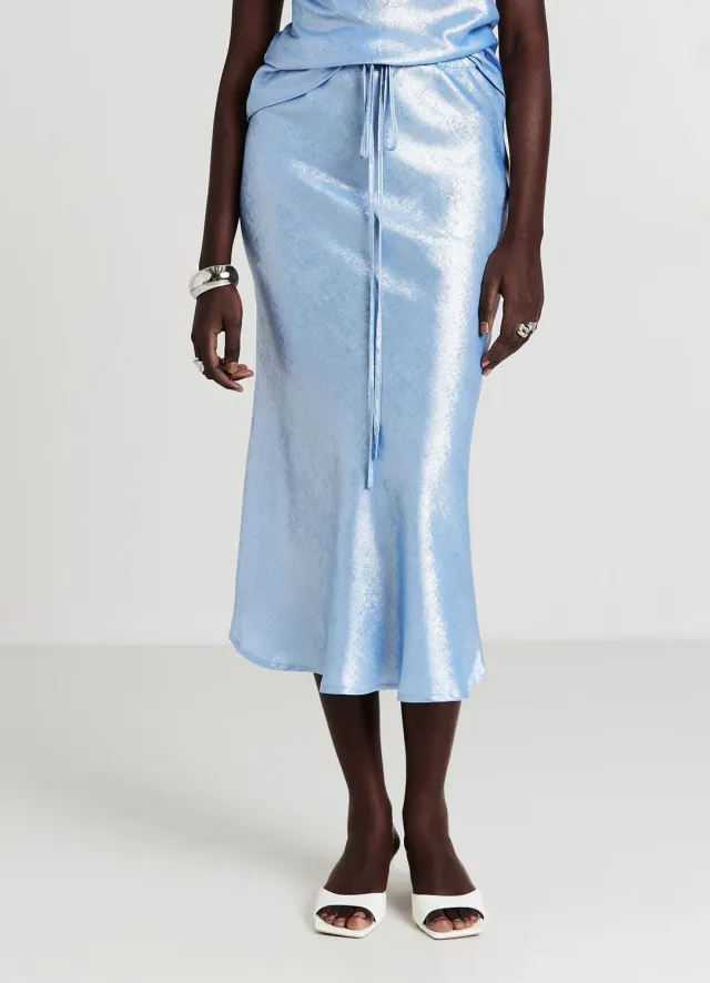 Calliope jupe midi cangiante femme taille élastique