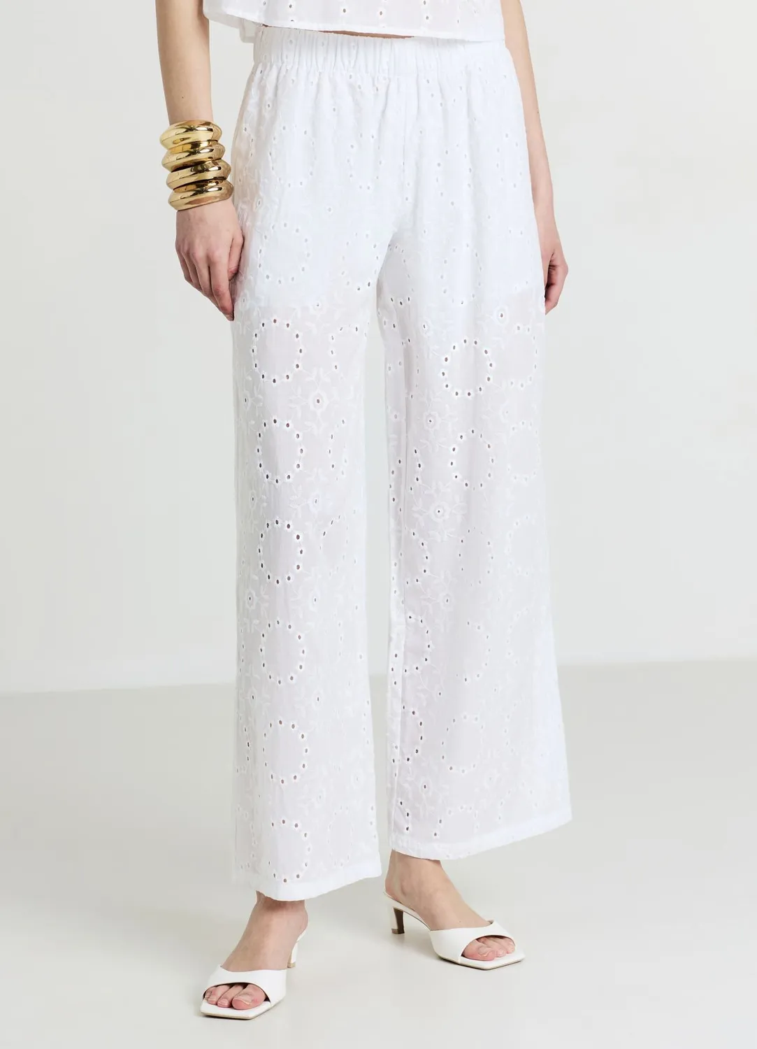 Calliope pantalon sangallo coton taille élastique XS-XL