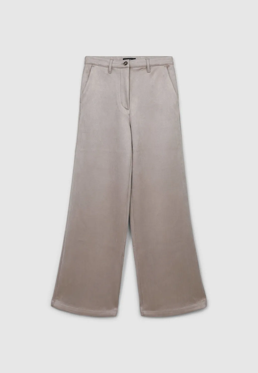 Calliope pantalon palazzo femme effet daim