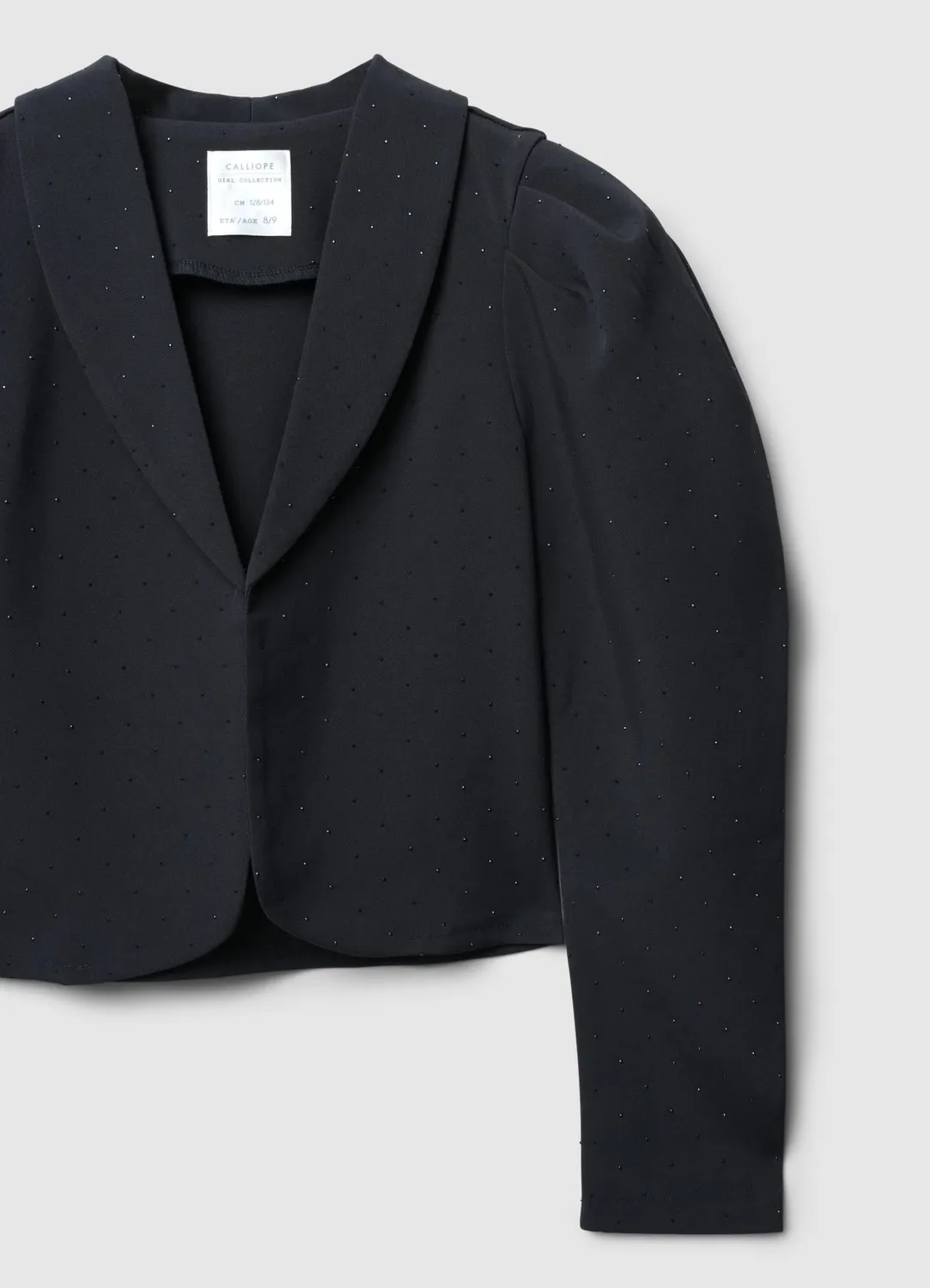 Calliope veste courte à strass fille coupe ajustée