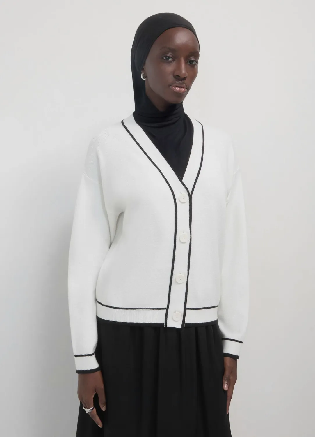 Calliope cardigan profils contraste femme boutons