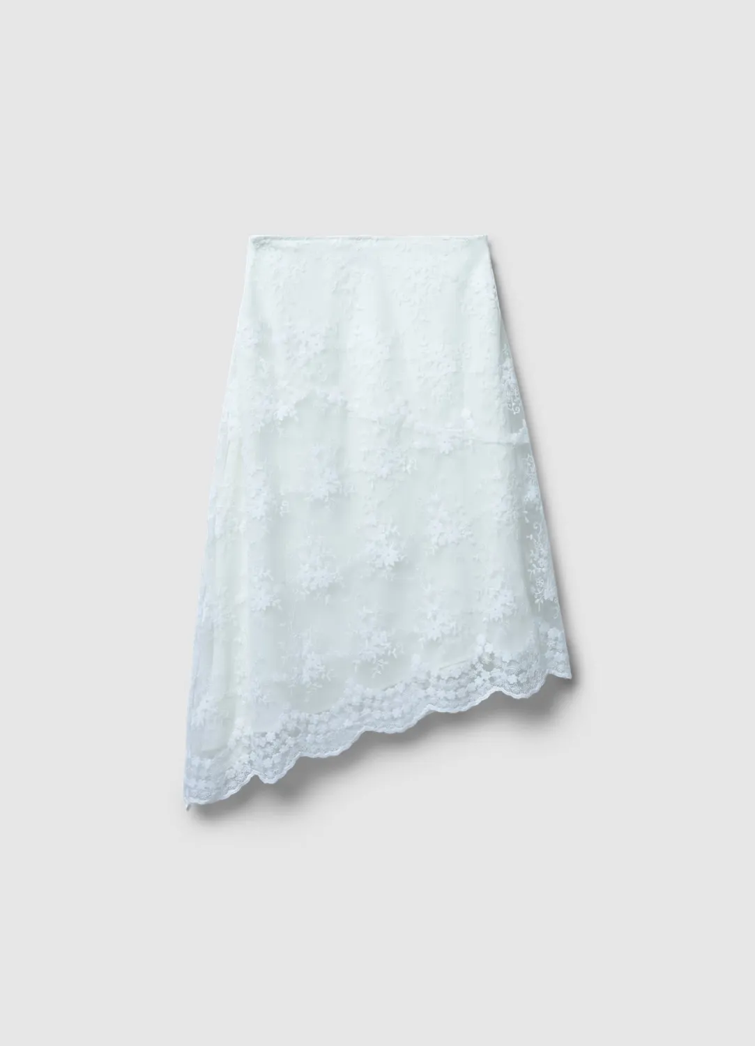 Calliope jupe longue asymétrique dentelle femme