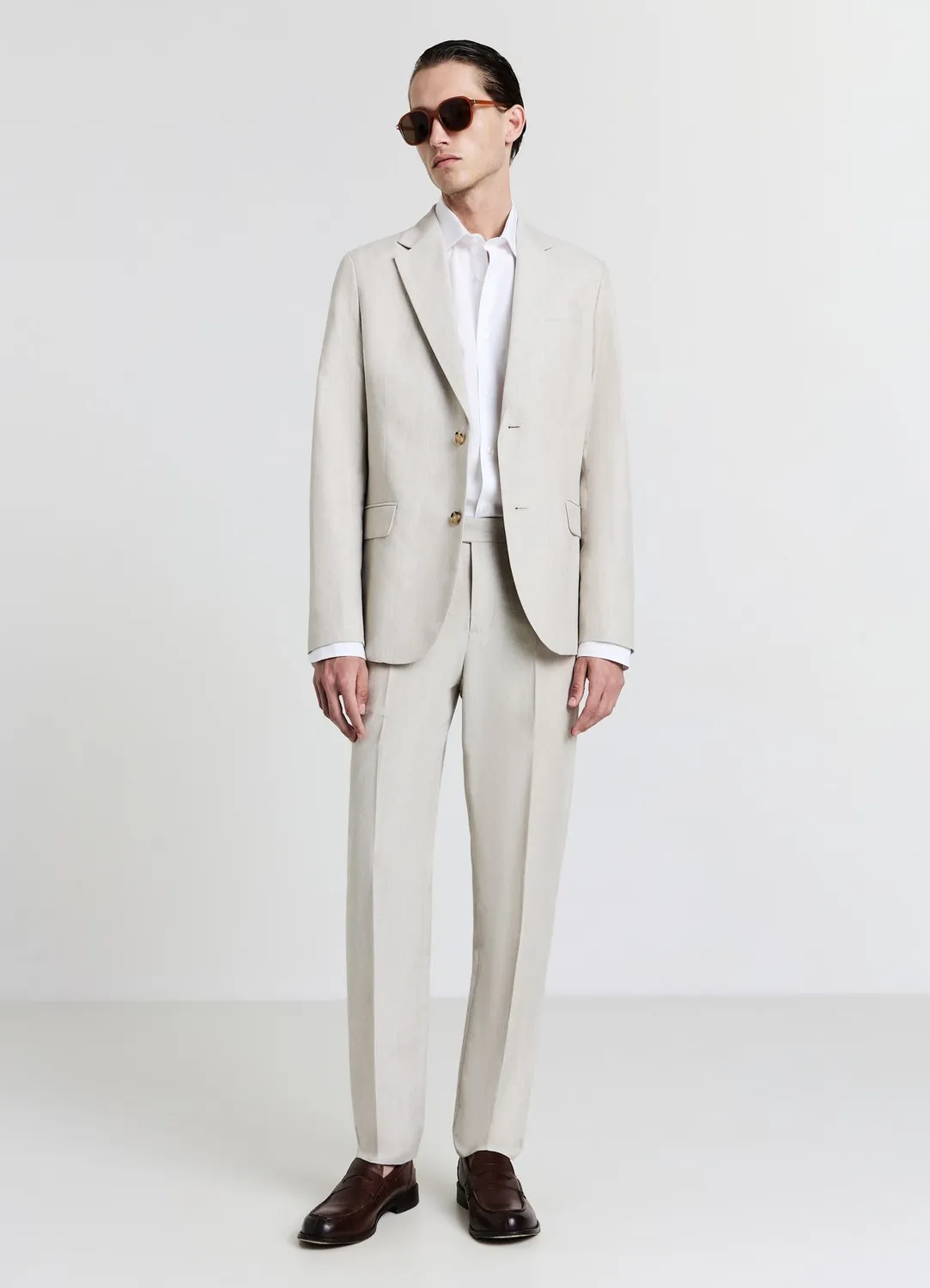 Calliope veste homme lin simple boutonnage