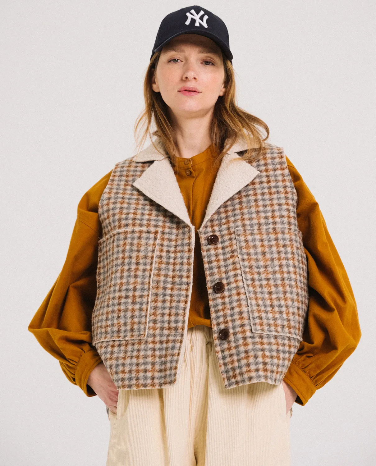 Tinsels Fissa gilet Island lainage fourrure
