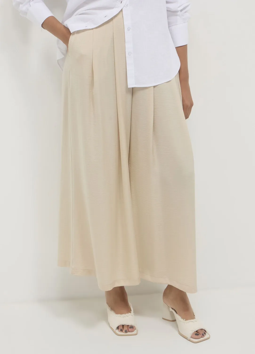 Calliope jupe-culotte effet satin uni femme