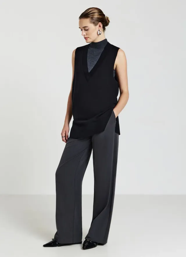 Calliope gilet col V femme sans manches