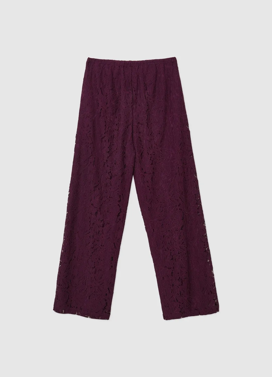 Calliope pantalon femme dentelle florale long