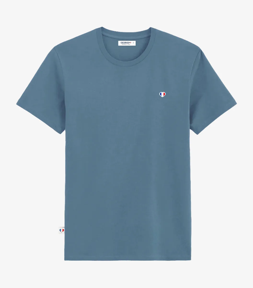 Cocorico Iconique T-shirt homme azur coton