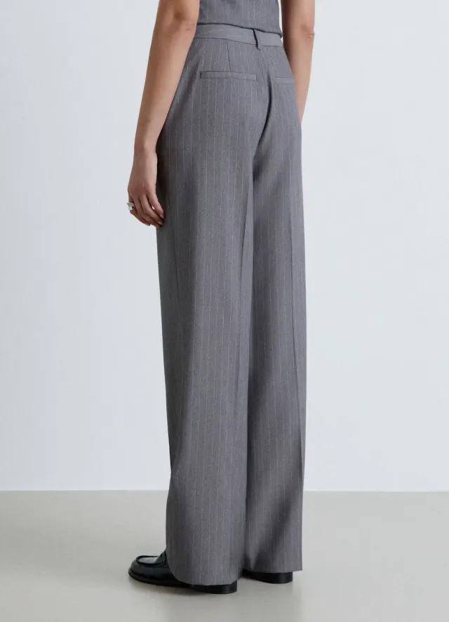 Calliope pantalon droit rayé femme taille S