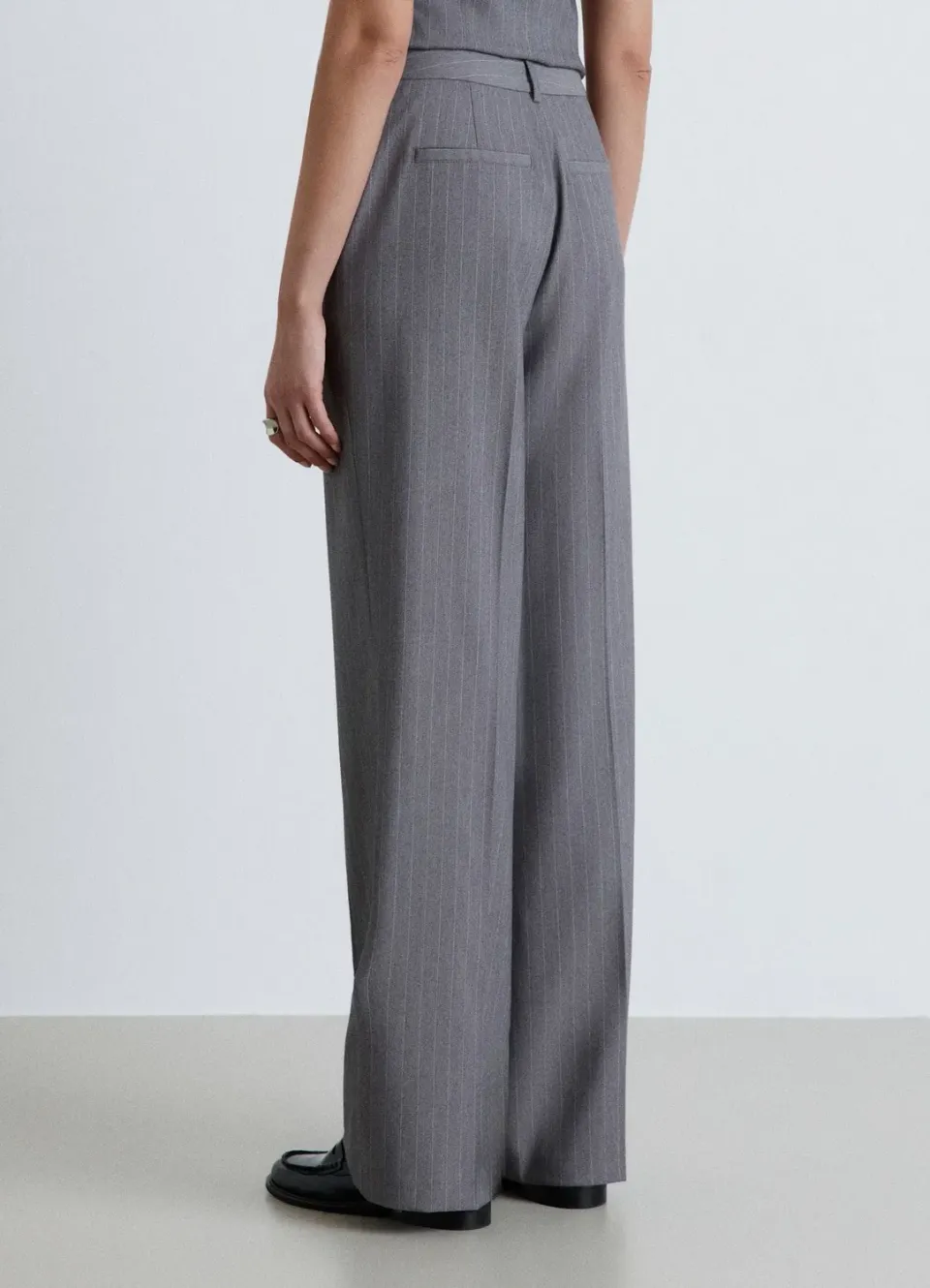 Calliope pantalon droit rayé femme taille S