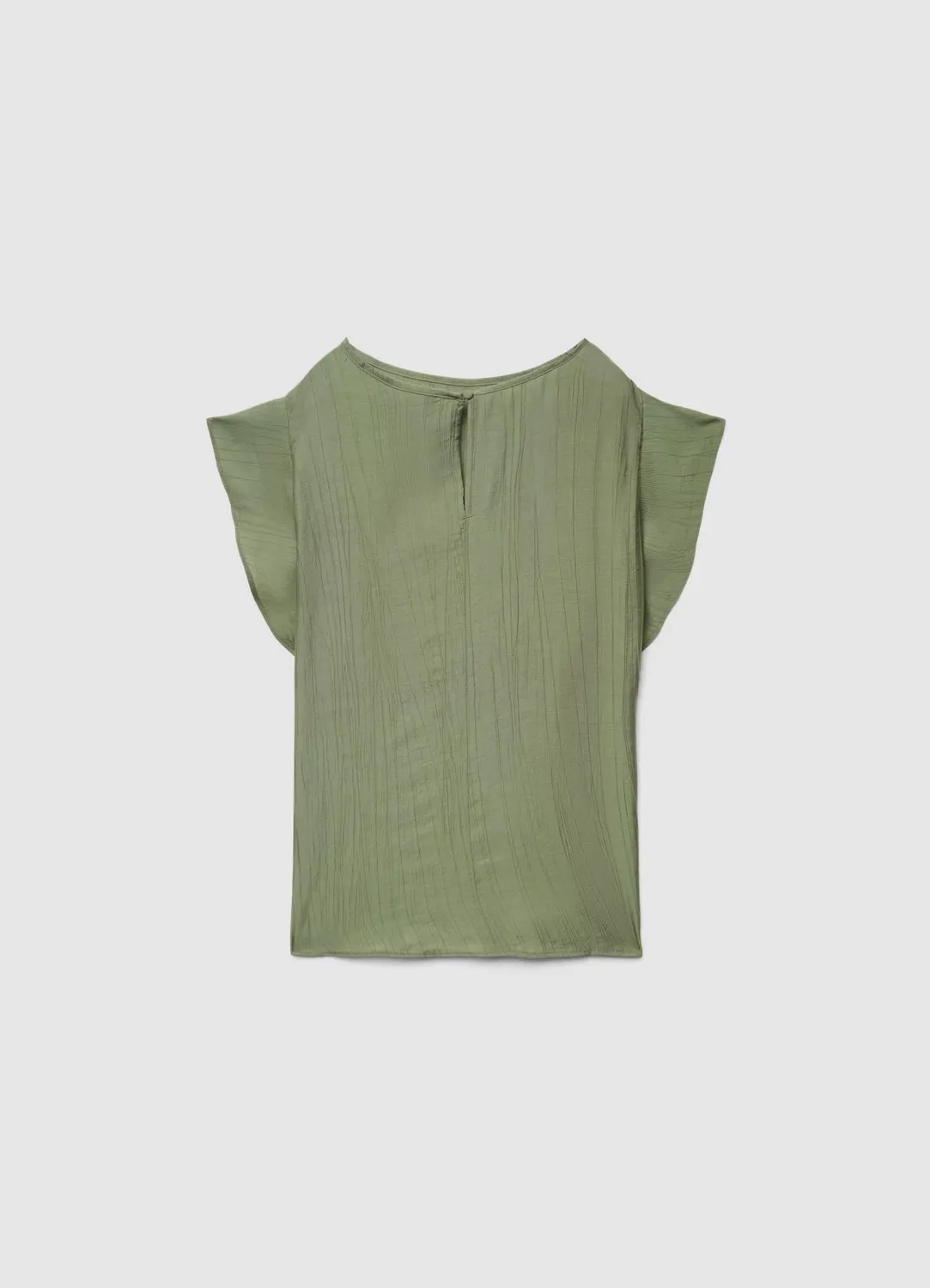 Calliope blouse volants femme col rond manches courtes
