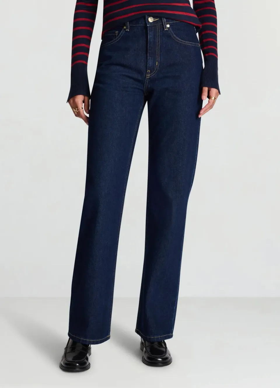 Calliope jean straight femme 5 poches uni