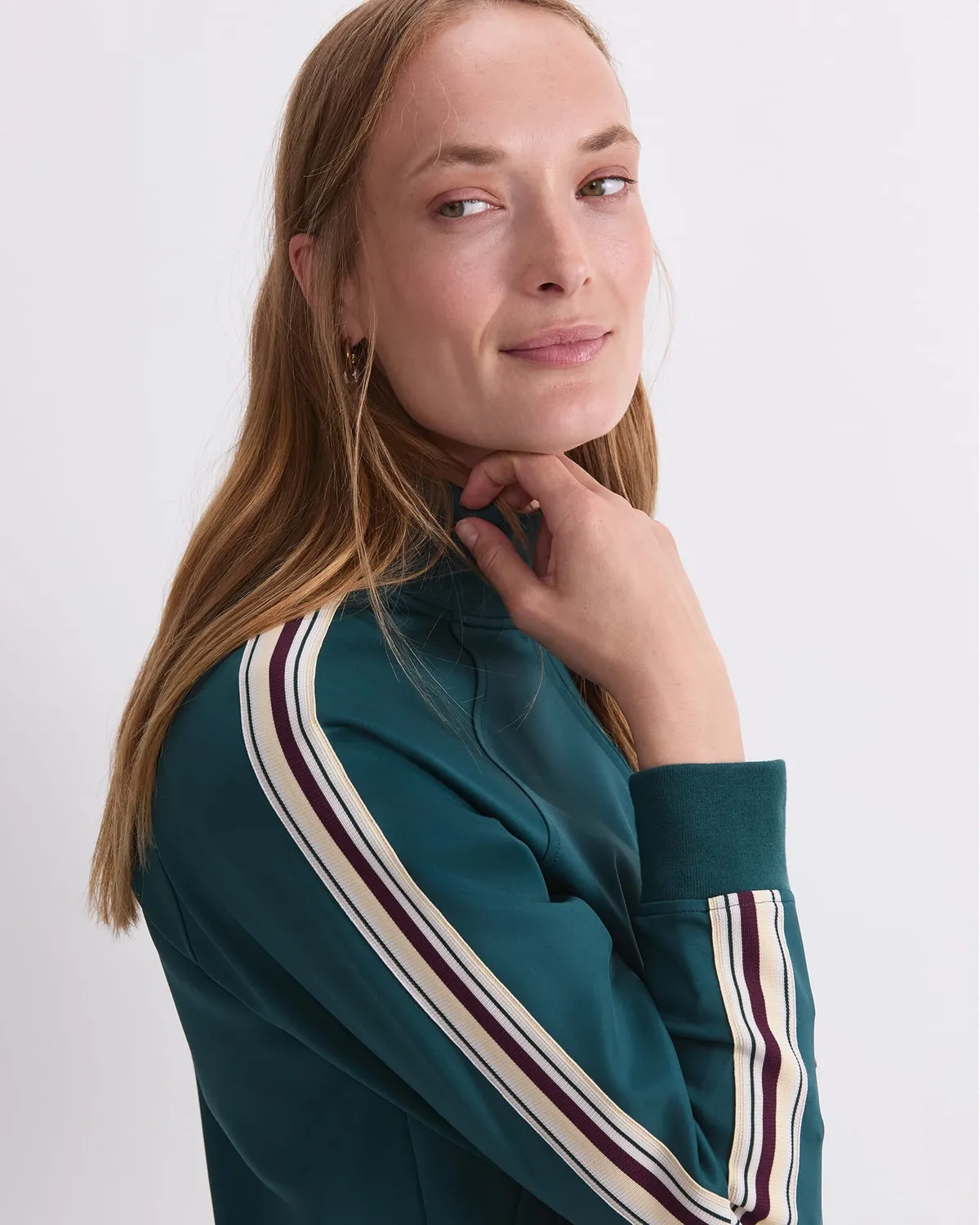 Sportscraft Lina Track veste zip rayures manches