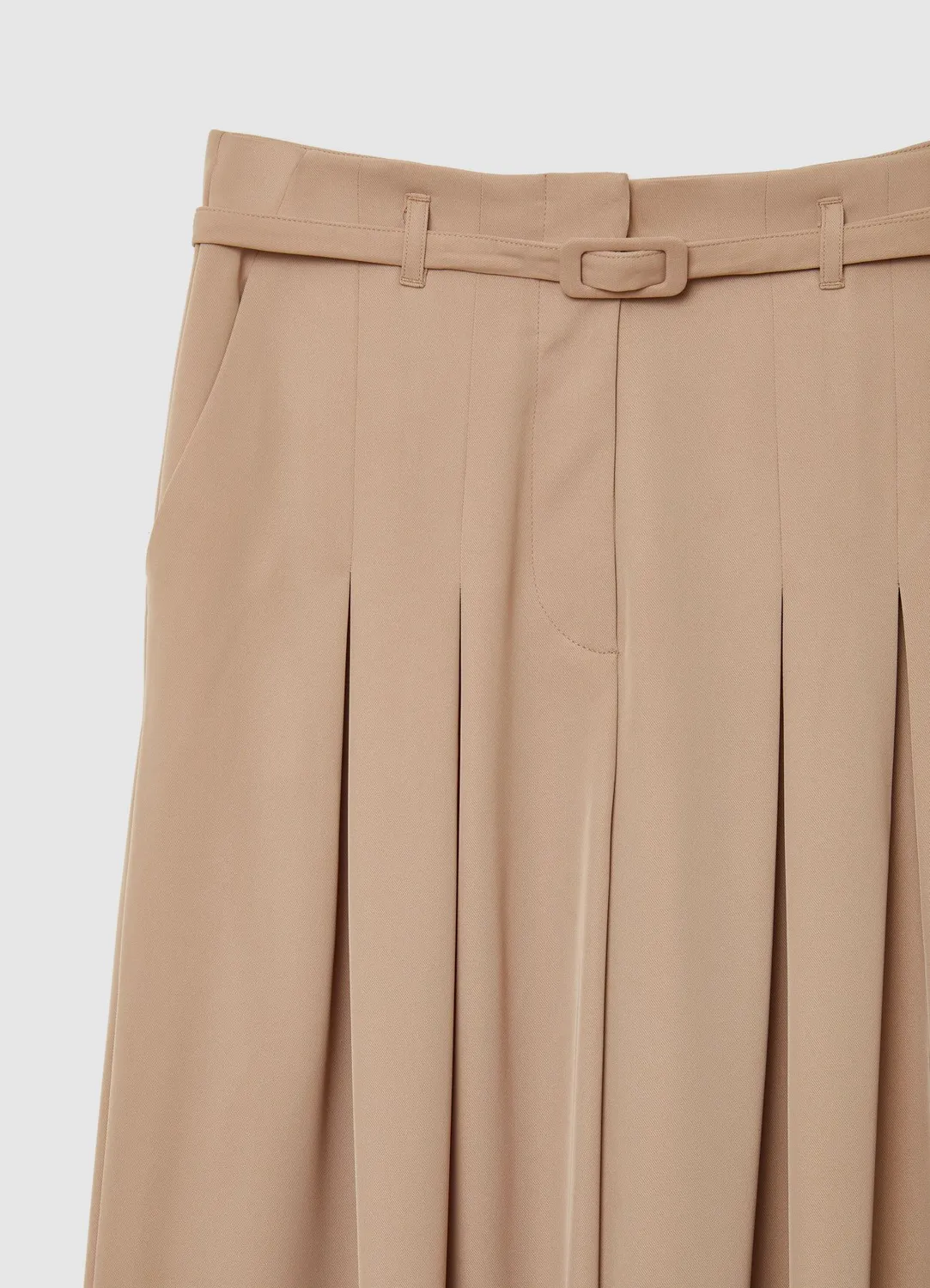 Calliope pantalon palazzo taille haute à ceinture