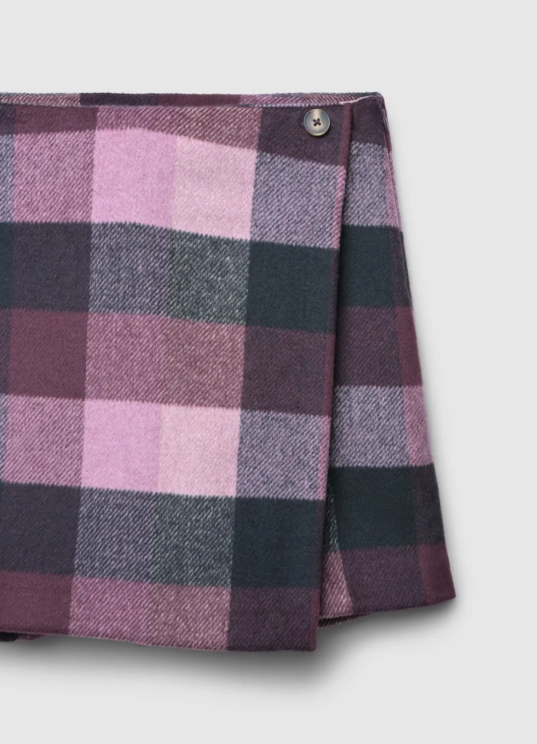 Calliope jupe-short à carreaux femme urbaine