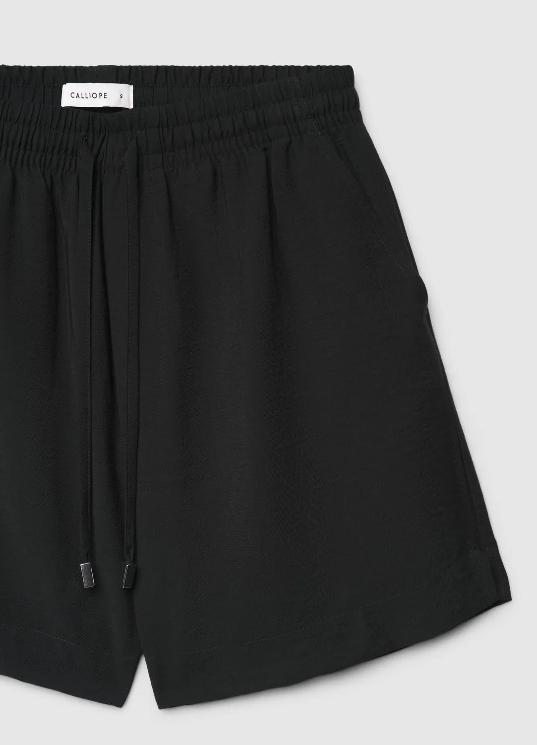 Calliope short cordon taille élastique femme uni