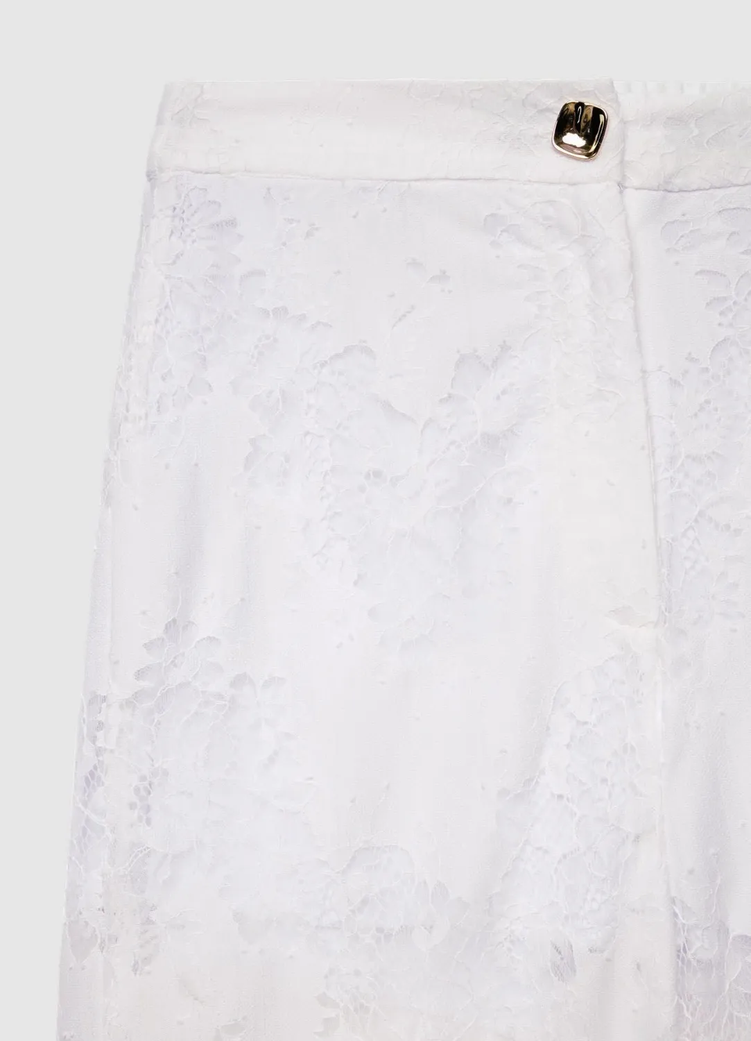 Calliope pantalon palazzo dentelle femme taille haute