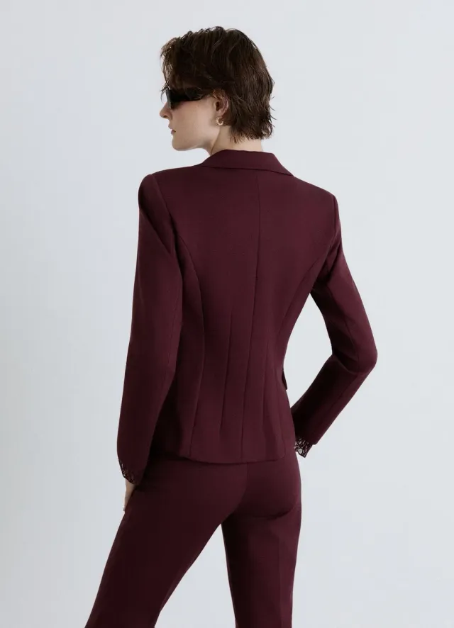 Calliope veste zippée femme col tailleur