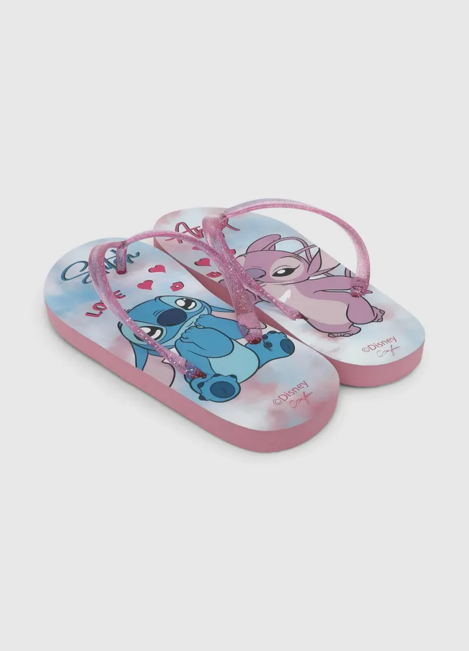 Calliope Stitch tongs fille paillettes coeur