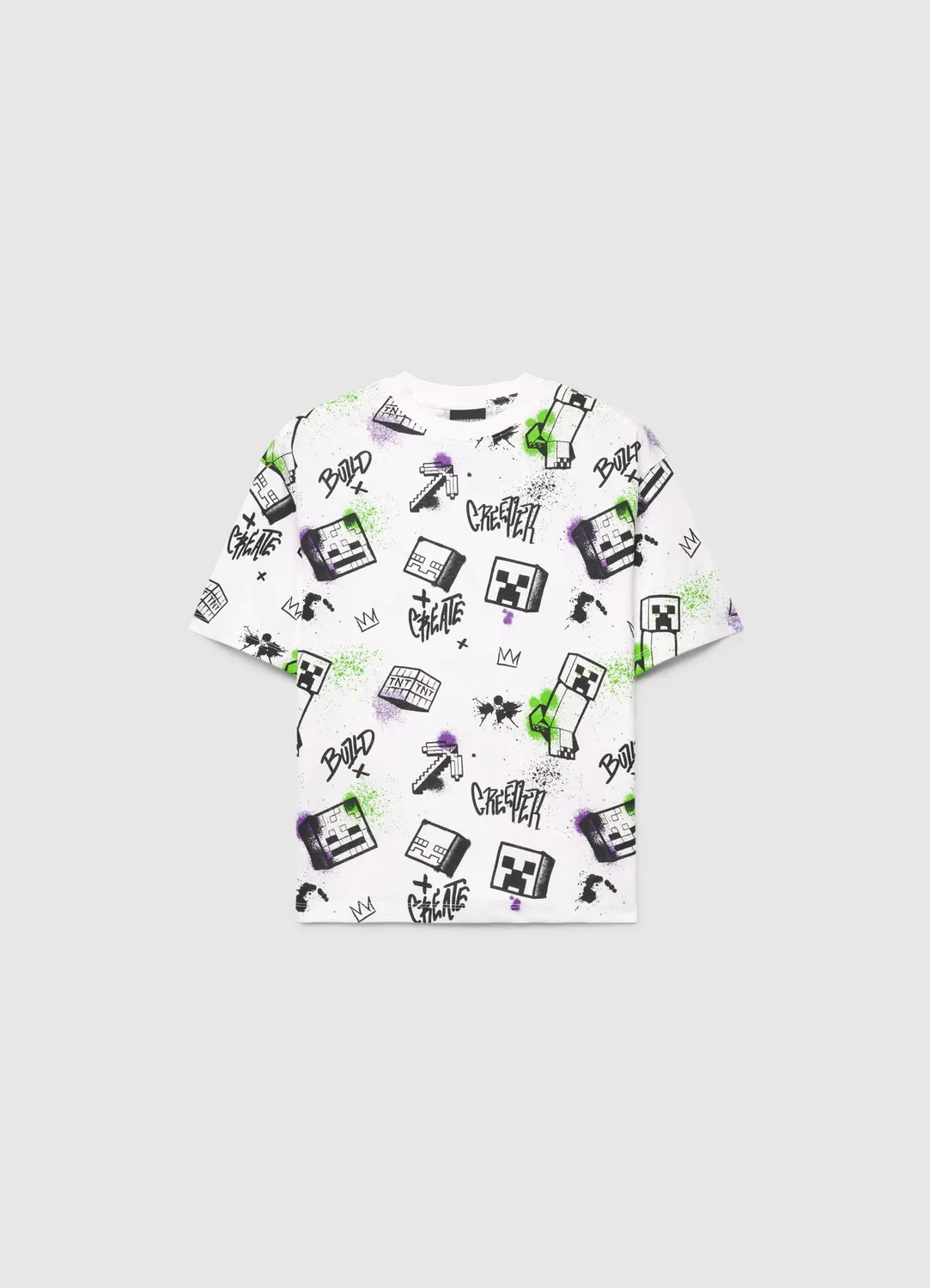 Calliope Minecraft t-shirt enfant imprimé graffiti