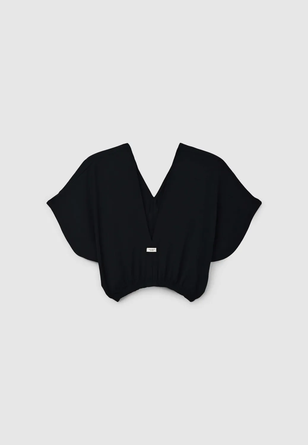 Calliope blouse femme col V manches courtes unie