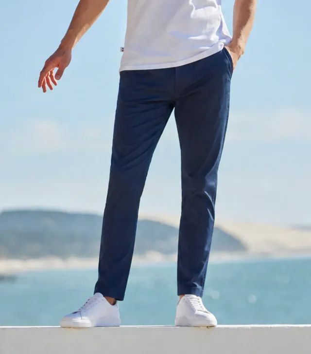 Cocorico Original pantalon chino homme marine semi-slim