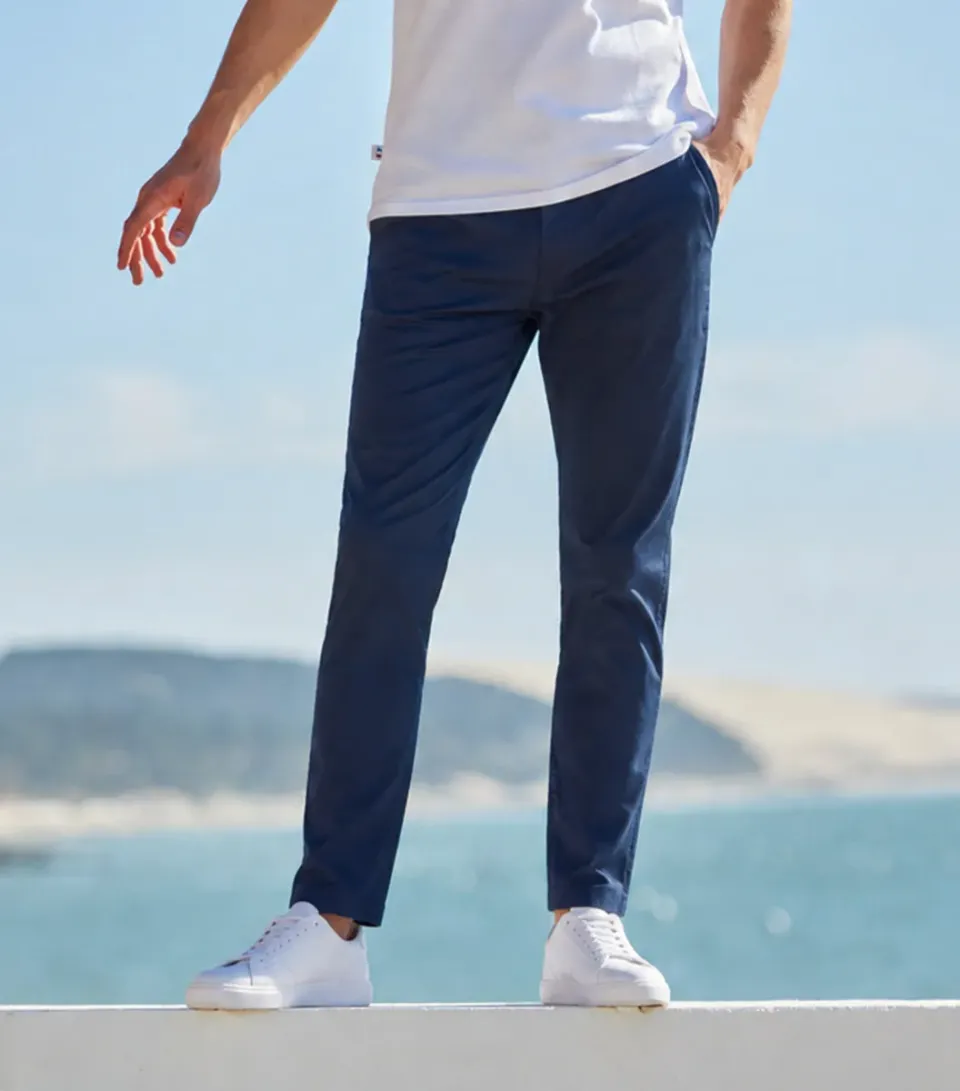 Cocorico Original pantalon chino homme marine semi-slim