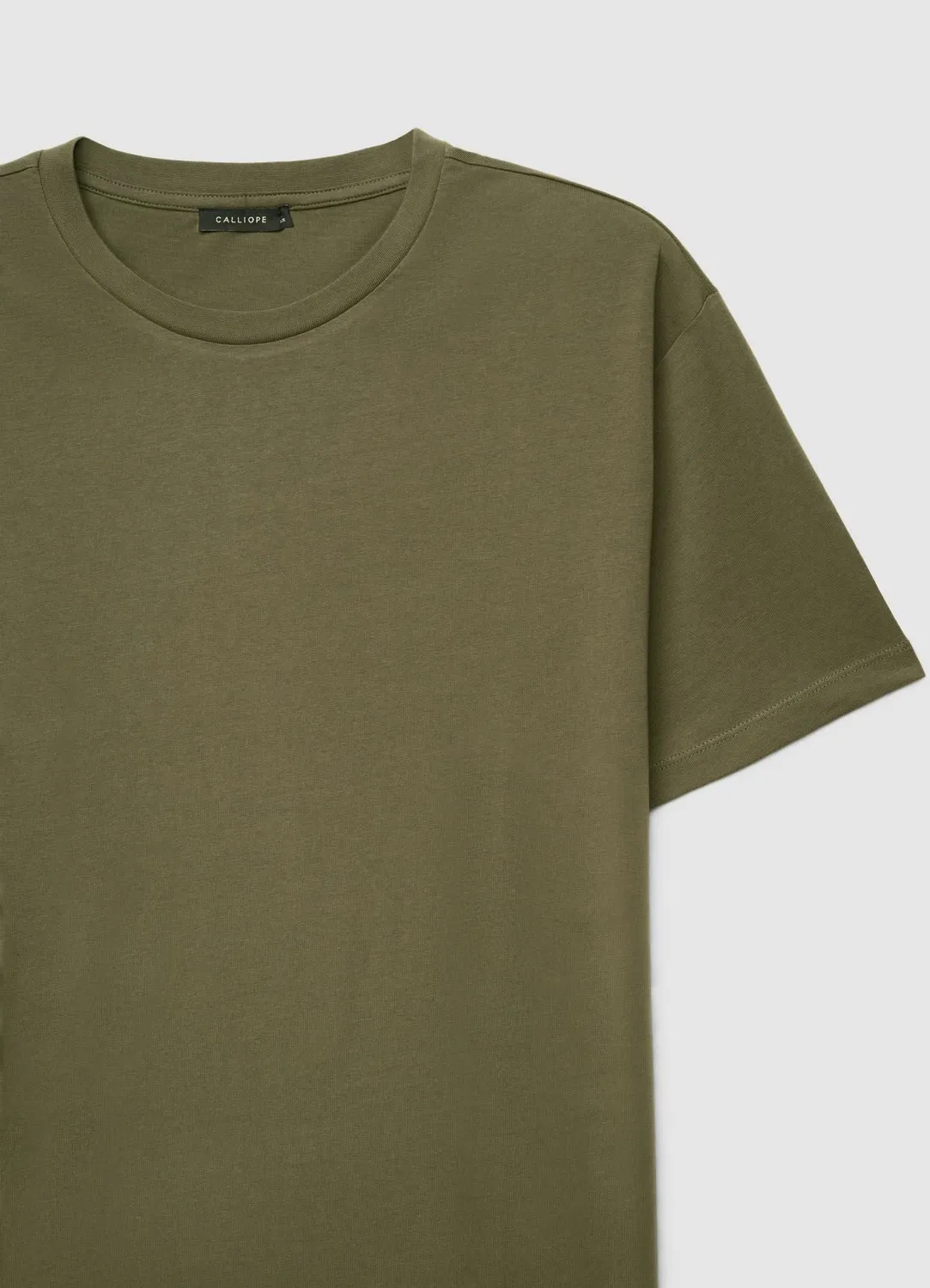 Calliope t-shirt col rond homme uni manches courtes
