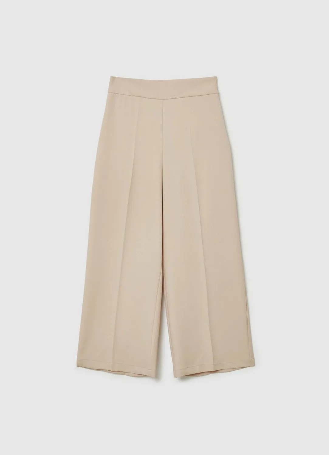 Calliope pantalon palazzo cropped femme uni