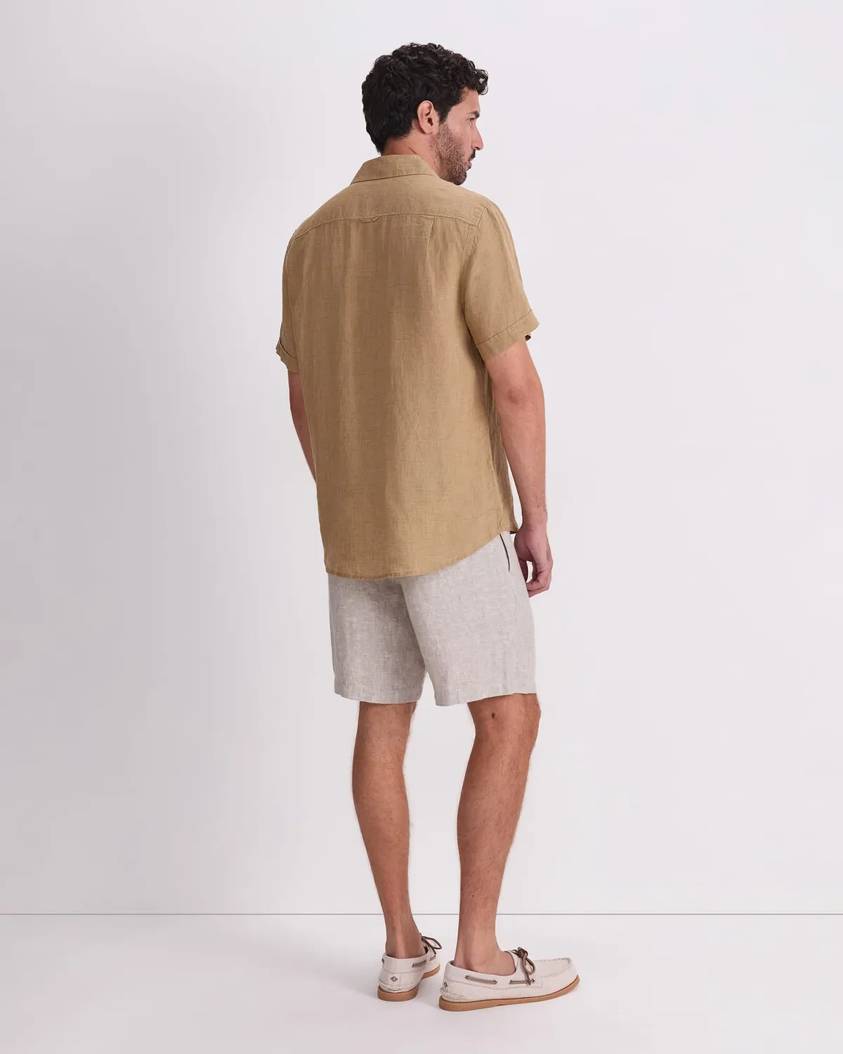 SPORTSCRAFT Delave chemise lin homme manches courtes délavé