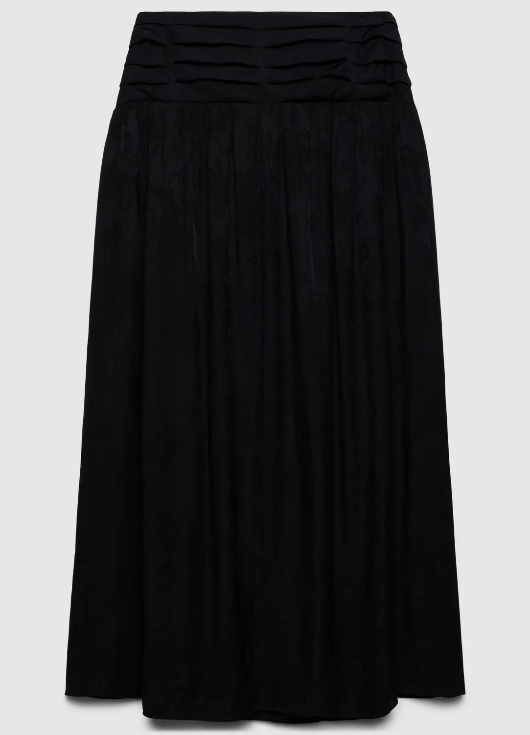 Calliope Jacquard jupe longue femme taille drapée