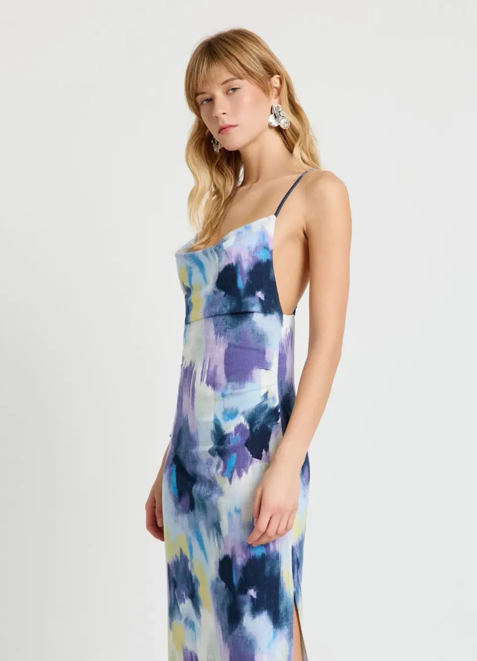 Calliope Atelier robe tie-dye châle soirée femme