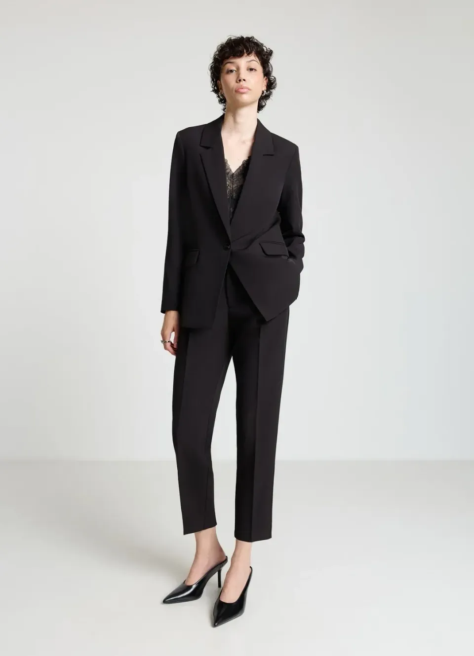 Calliope veste blazer femme un bouton unie