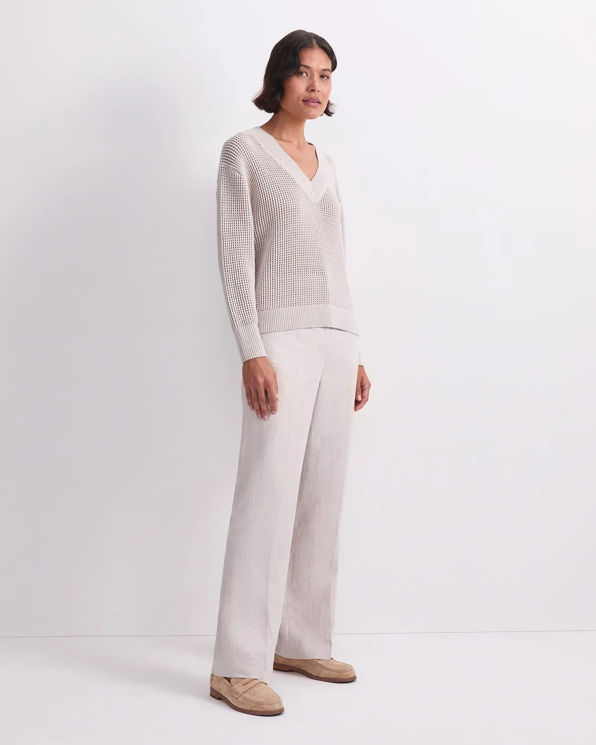 Sportscraft Crochet pull sans manches coton
