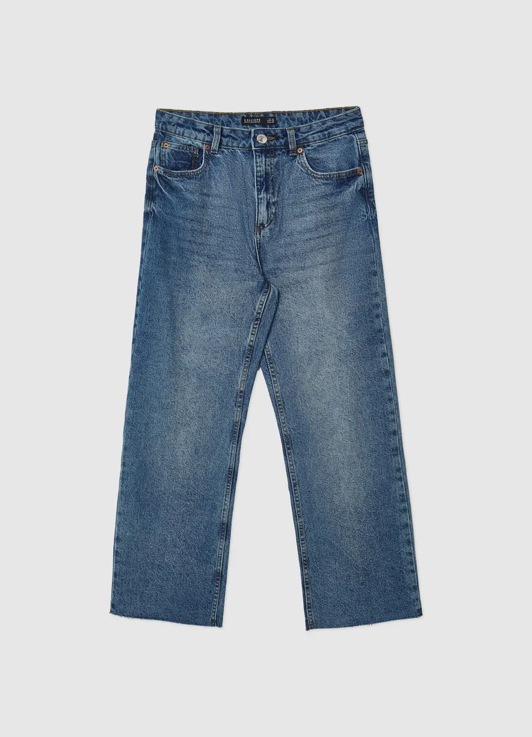 Calliope Jean Straight Crop Femme Taille 42 Effet Used