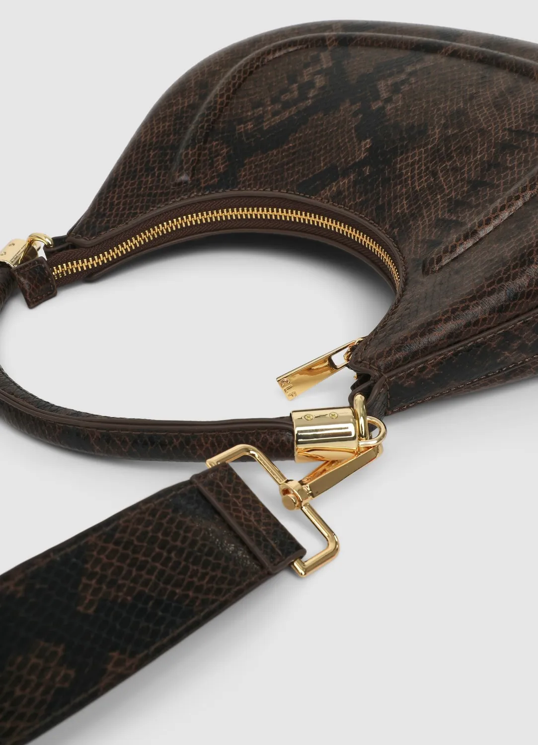 Calliope sac demi-lune rigide bandoulière animalier TU