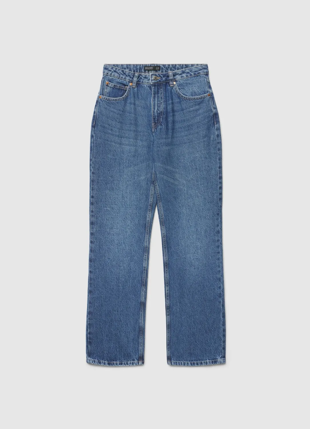 Calliope jean straight taille haute jean femme uni