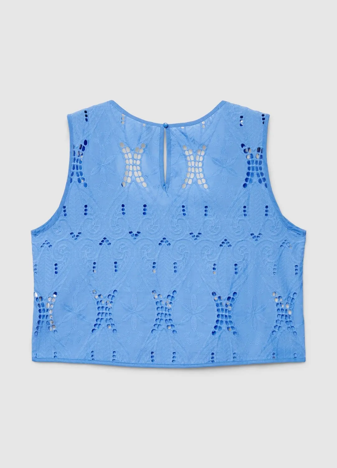 Calliope top sangallo femme ajouré col rond