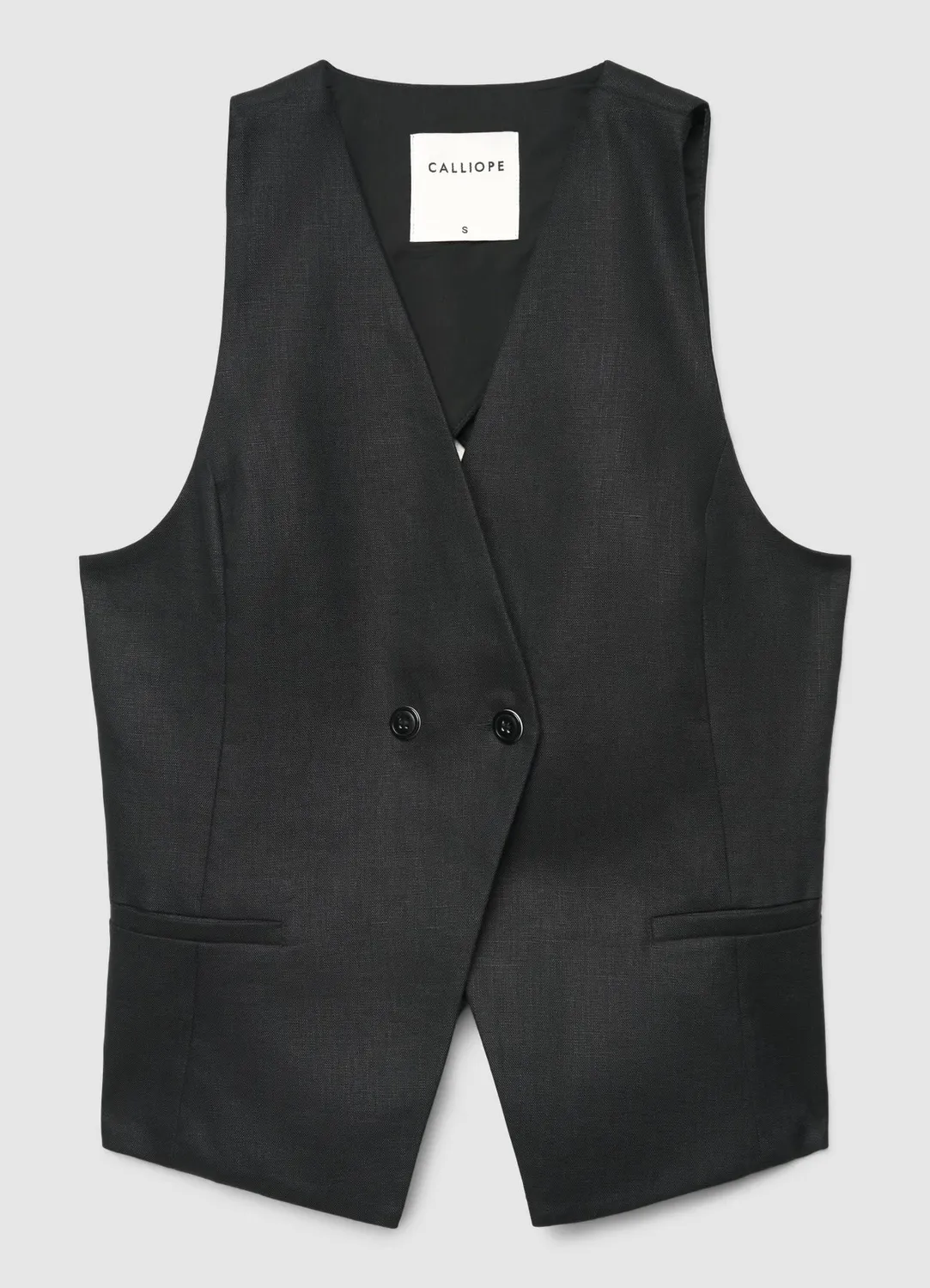 Calliope gilet tailleur femme double boutonnage