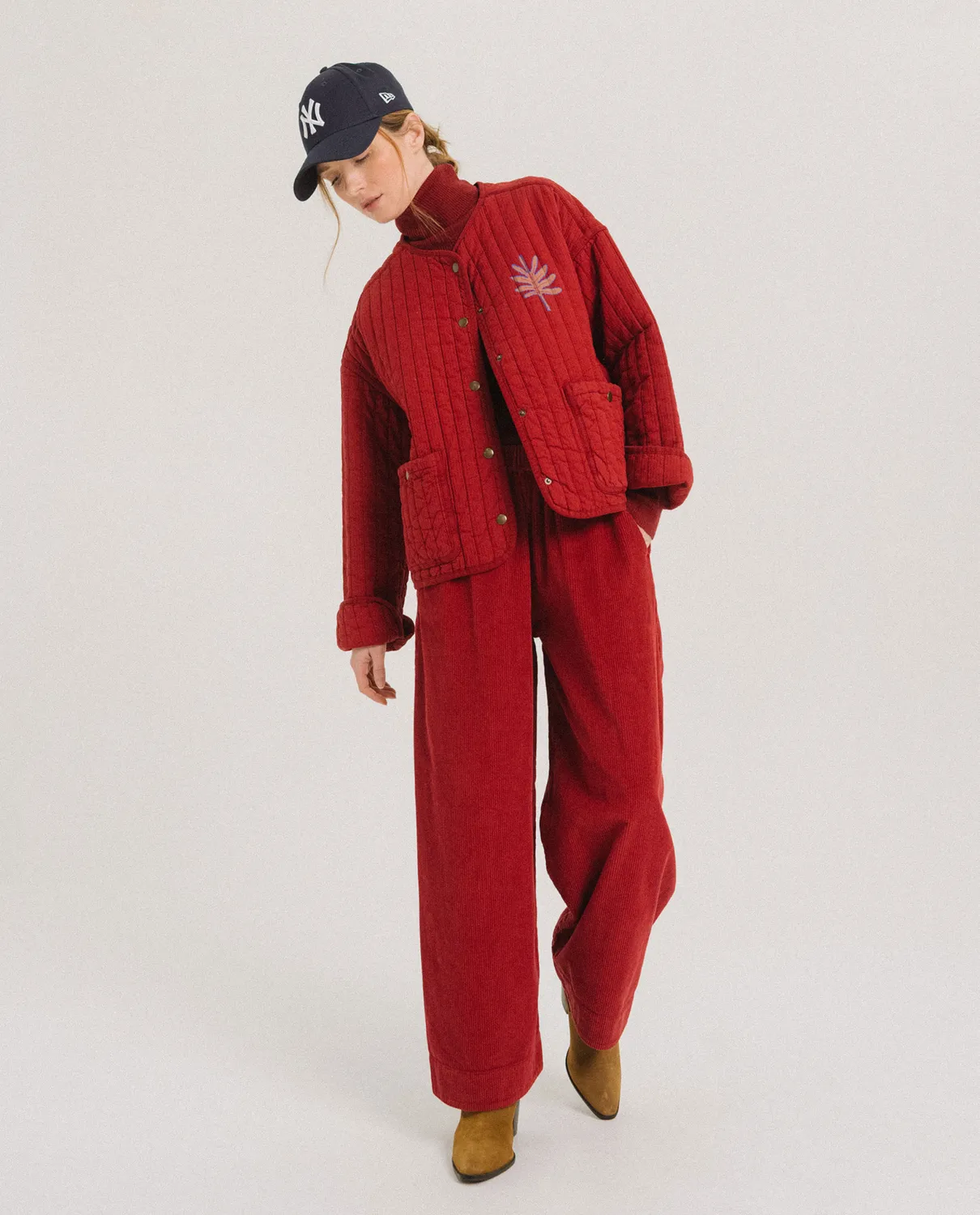 Tinsels Fame Cherry veste matelassée coton imprimée