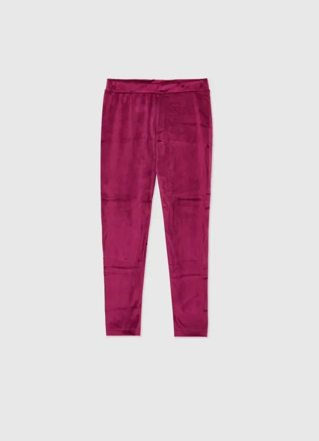 Calliope leggings fille 4-5 ans chenille lot 2 uni