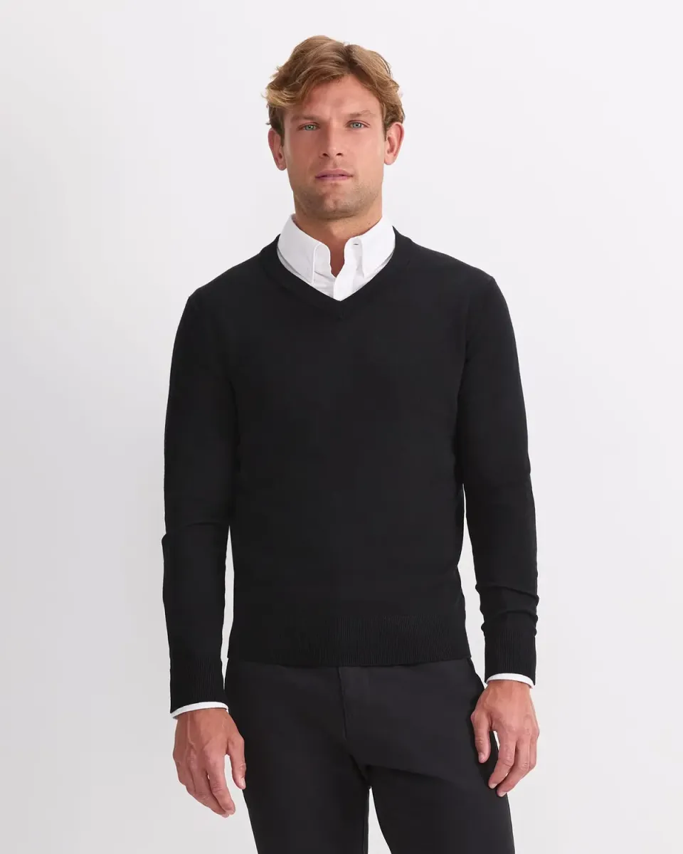 Sportscraft Merino V-Neck pull col V laine mérinos