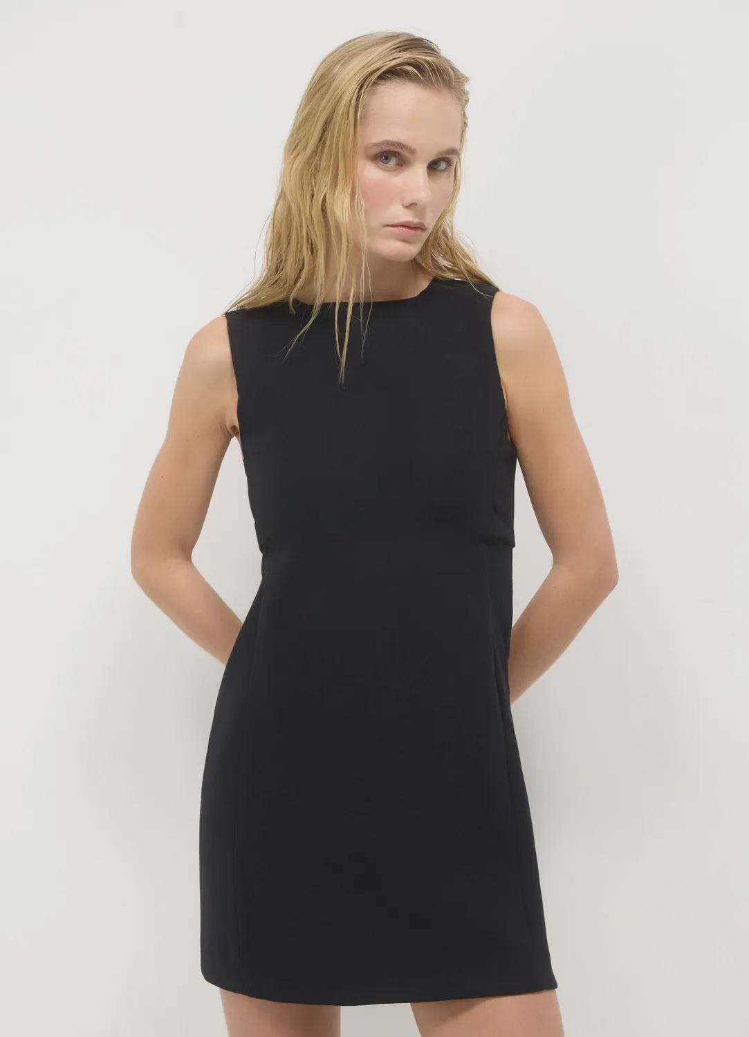 Calliope minidress unie smanicato femme esprit 60s
