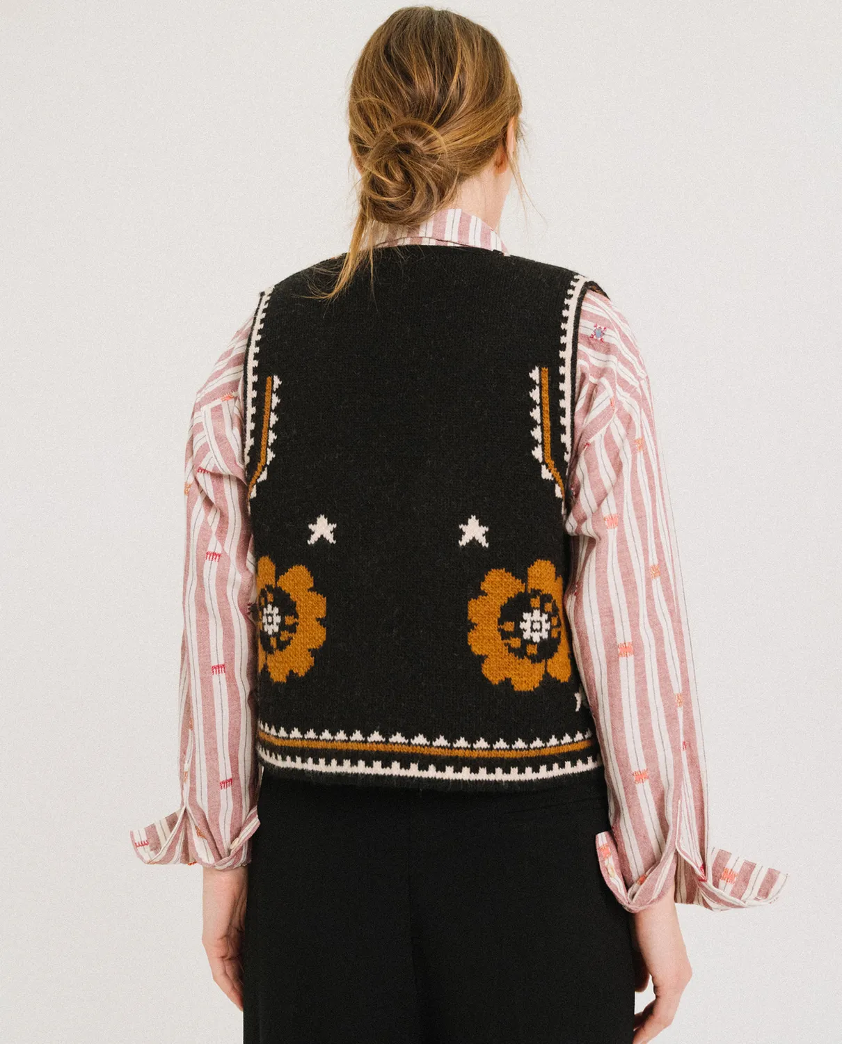 Tinsels Frida gilet laine noir