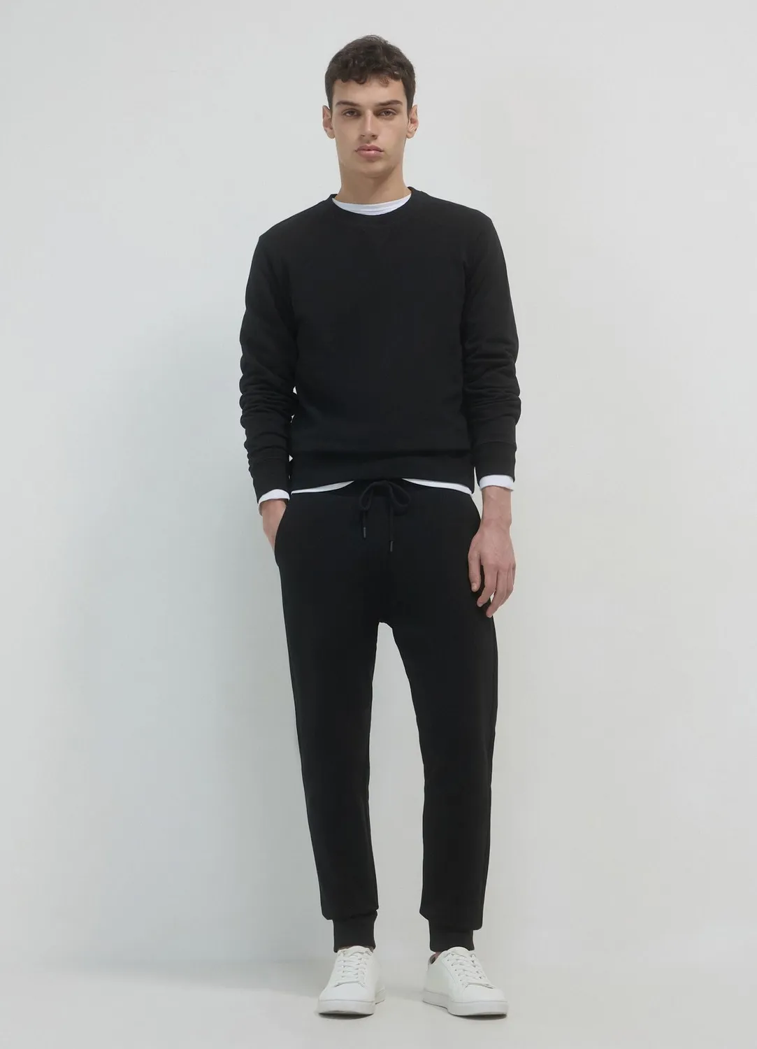 Calliope Basic sweat homme col rond coton regular